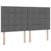 vidaXL Aufbewahrungsbett mit Matratze Dunkelgrau 180 x 200 cm