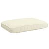vidaXL Sofa Set mit Kissen Uni 2 pcs Creme Massivholz Akazie