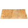 vidaXL Tischplatte mit Baumkante 60x60x2,5 cm Massivholz Mango