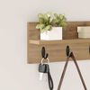 vidaXL Wandmontierter nachttisch Artisan-Eiche 40 x 10,5 x 18 cm