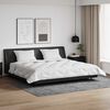 vidaXL Decke mit Kissen 3 pcs Wei&szlig; Mikrofaser und Daunenfedern