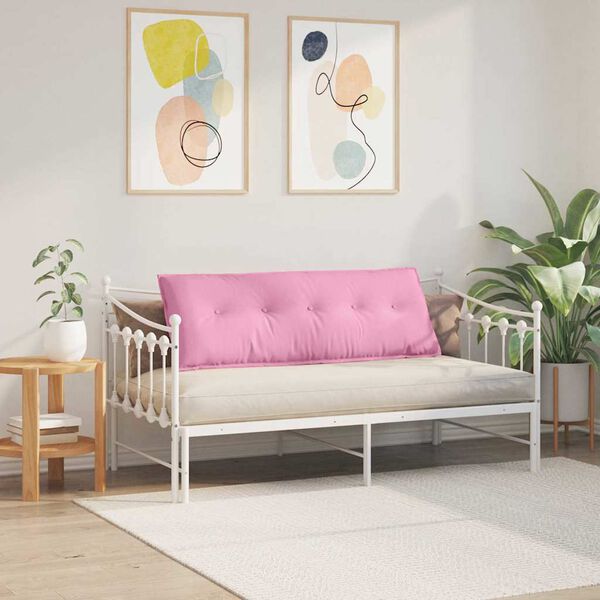 vidaXL R&uuml;ckenkissen Rosa 140 x 19 x 50 cm Stoff