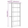 vidaXL B&uuml;cherregal BODO Honigbraun 82 x 40 x 173 cm Holzwerkstoff
