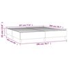 vidaXL Boxspringbettgestell Creme 200x200 cm Kunstleder