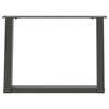 vidaXL Couchtischbeine U-Form 2 Stk. Anthrazit 70x(42-43) cm Stahl