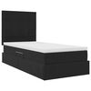 vidaXL Aufbewahrungsbett mit Matratze Schwarz 100 x 200 cm Samt