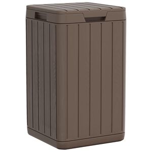 vidaXL Outdoor-M&uuml;lltonne Braun 38x38x65 cm PP