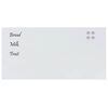 vidaXL Magnettafel Wandmontage Wei&szlig; 100x50 cm Hartglas