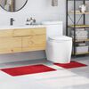 vidaXL Anti-Rutsch Badematten-Set 2 pcs Rot PP