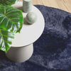 vidaXL Teppich Shaggy Hochflor NAVARRA Marineblau 200x200 cm Polyester