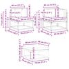 vidaXL Outdoor-Sofagarnitur mit Kissen 7 pcs Natur und Creme