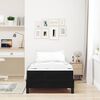 vidaXL Boxspringbett mit Matratze Schwarz 80 x 220 cm Stoff