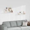 vidaXL Schweberegale 2 Stk. Wei&szlig; 80x23,5x3,8 cm MDF
