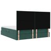 vidaXL Bett mit Stauraum und LED Dunkelgr&uuml;n 160 x 200 cm Samt