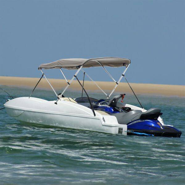 vidaXL 3-Bow Bimini-Top mit Seitenteilen 183x(137-152)x137 cm