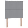 vidaXL Bett mit Stauraum und LED Hellgrau 100 x 200 cm Polyester