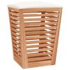 vidaXL Badhocker 40,5x40,5x56 cm Massivholz Nussbaum