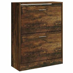 vidaXL Schuhschrank R&auml;uchereiche 63x24x81 cm Holzwerkstoff