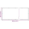 vidaXL Balkonsichtschutz Sand 100 x 800 cm Oxford-Stoff