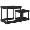 vidaXL Sand-Spieltische 2 Stk. Schwarz Massivholz Kiefer