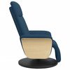 vidaXL Relaxsessel mit Fu&szlig;teil Blau Stoff