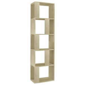 vidaXL B&uuml;cherregal/Raumteiler Sonoma-Eiche 45x24x159 cm Holzwerkstoff