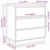 vidaXL Nachttisch Ger&auml;ucherte Eiche 71 x 34,5 x 75 cm Holzwerkstoff
