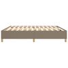 vidaXL Boxspringbettgestell Taupe 200x200 cm Stoff