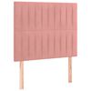 vidaXL Bettgestell mit Kopfteil Rosa 80x200 cm Samt