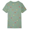 Kinder-Kurzarmshirt Khaki 128