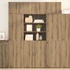 vidaXL Aufbewahrungsschrank Artisan-Eiche 80 x 42,5 x 225 cm