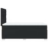 vidaXL Boxspringbett mit Matratze Schwarz 80x200 cm Kunstleder