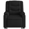 vidaXL Massagesessel mit Aufstehhilfe Schwarz Stoff