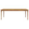 vidaXL 9-tlg. Garten-Essgruppe Massivholz Teak