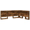 vidaXL Stauraum-Kopfteil mit Regal R&auml;uchereiche 160 cm Holzwerkstoff