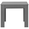 vidaXL Ausziehbarer Esstisch Hochglanz Grau 175 x 90 x 75 cm