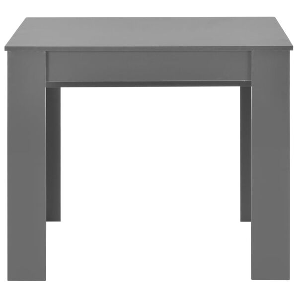 vidaXL Ausziehbarer Esstisch Hochglanz Grau 175 x 90 x 75 cm