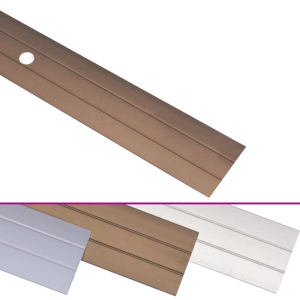 vidaXL &Uuml;bergangsprofil 5 Stk. Aluminium 134 cm Braun