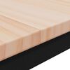vidaXL Bartisch Wei&szlig; 60 x 60 x 105 cm Massives Kiefernholz