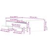 vidaXL Bettrahmen Schwarz Eichen-Optik 193 x 78 x 50 cm Holzwerkstoff