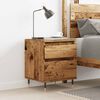 vidaXL Nachttisch Altholz-Optik 40x35x50 cm Holzwerkstoff