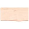 vidaXL Wandregal 60x30x(2-6) cm Massivholz Eiche Unbehandelt