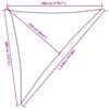vidaXL Sonnensegel 160 g/m&sup2; Schwarz 3x4x5 m HDPE