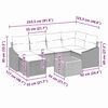 vidaXL Gartensofa-set mit Kissen 8 pcs Beige Poly-Rattan