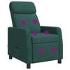 vidaXL Massage Relaxsessel Dunkelgr&uuml;n Stoff