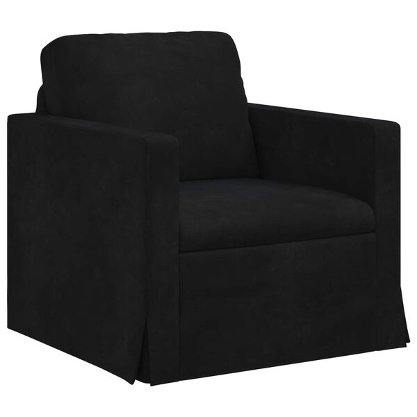 vidaXL Sofa Schwarz Gesamtabmessungen: 78 x 78 x 80 cm (B x T x H)
