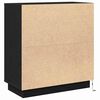 vidaXL Sideboard Schwarz Eichen-Optik 71 x 34,5 x 75 cm Holzwerkstoff