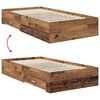 vidaXL Bettgestell mit Schubladen mit Kopfteil Holzwerkstoff