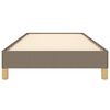 vidaXL Bettgestell ohne Matratze Taupe 80x200 cm Stoff