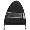 vidaXL Hochgelegtes Hundebett Schwarz 127 x 81 x 108 cm